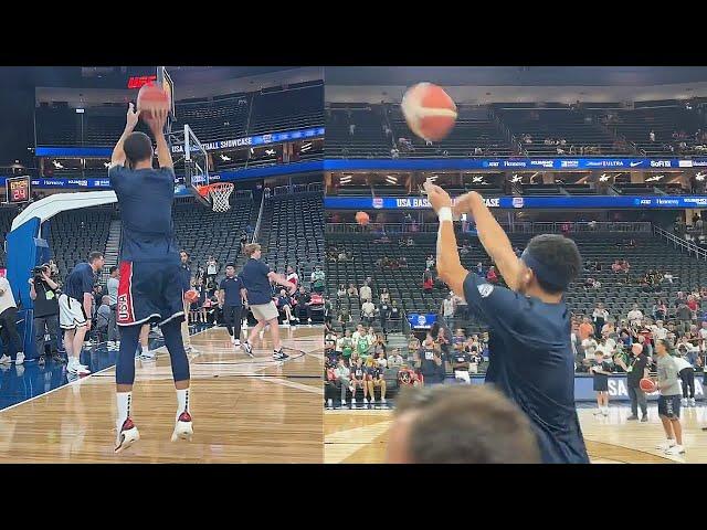 Stephen Curry Shooting Contest vs Devin Booker! 2024 Team USA Basketball