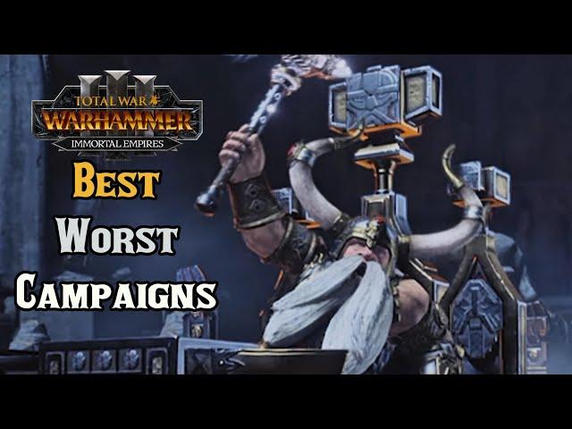 Best and Worst Campaigns for Every Race - Total War: Warhammer 3 Immortal Empires