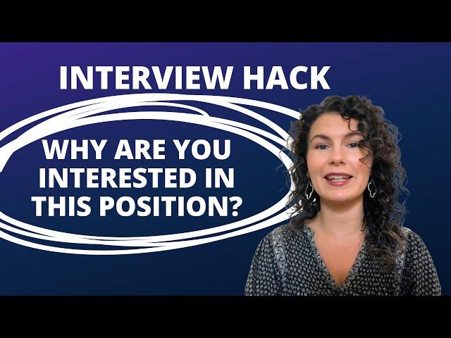 “Why are you interested in this position?” Best Answer (+ Answer Formula)