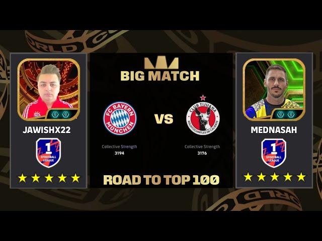 BIG MATCH | EFOOTBALL 2025 : JAWISHX22 VS MEDNASAH | ROAD TO TOP 100 EFOOTBALL LEAGUE