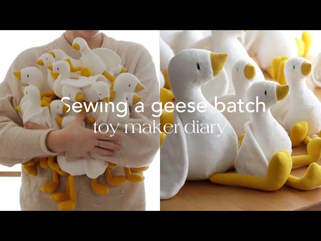 Spend a week with a toy maker / Sewing geese for sale