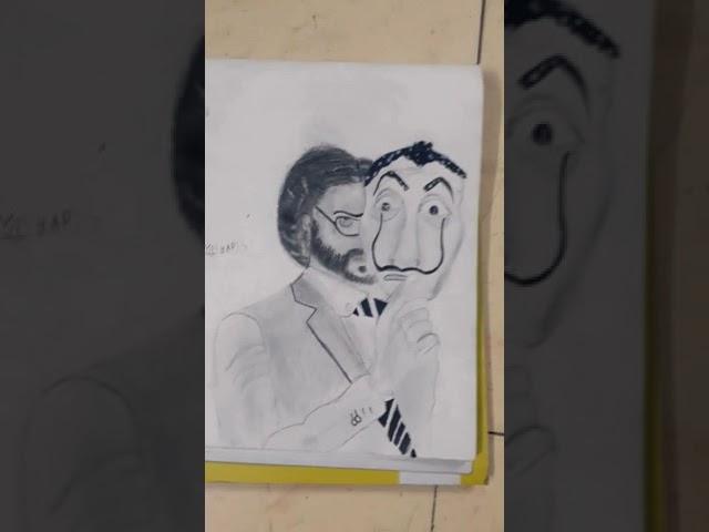 professor and money heist from yash arts