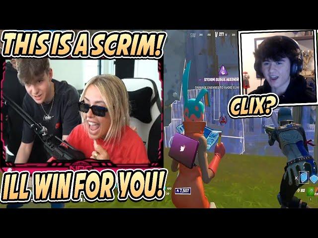 Corinna Kopf TAKES OVER Clix's Stream & Plays SCRIMS For Him! - Fortnite Funny & WTF Moments