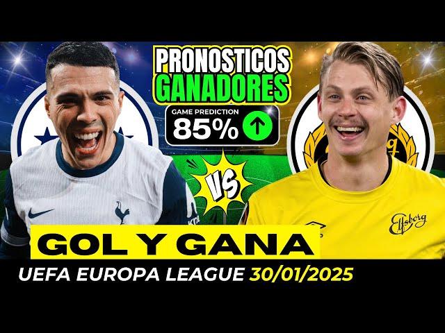 PRONÓSTICOS UEFA EUROPA LEAGUE (30/01/2025) ​MÉTODO GOL Y GANA GRATIS