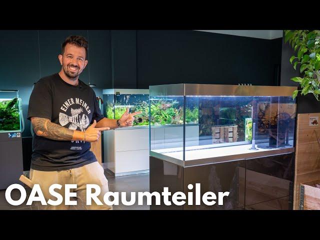 Oase HighLine 300 OptiWhite Raumteiler Aquarium Setup!