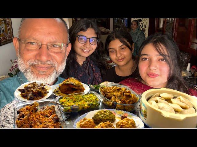 বন্যার হাঁটু জলেও মুরগির রান ||  Lunch Invitation in Waterlogged Dhaka, Bangladesh.