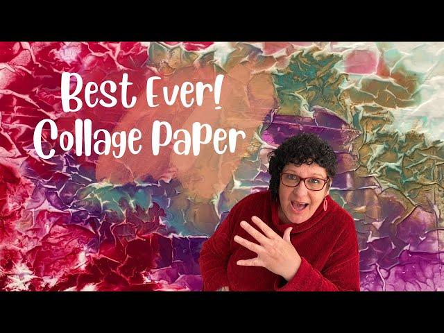 How to Use White Tissue to Make Great Collage Paper