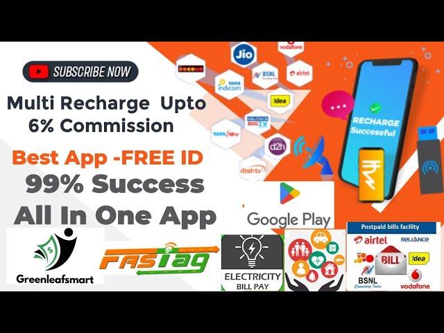 6% Commission New Recharge App 2023  Best App | All in One App | Free Sign-up (தமிழில்)