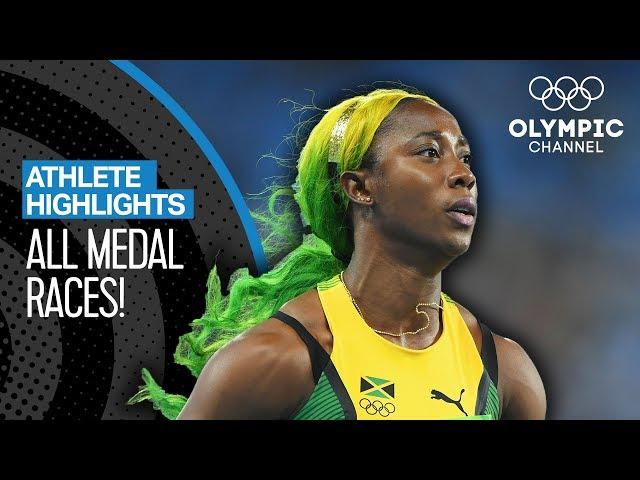 All Shelly-Ann Fraser-Pryce's  Olympic Medal Races | Athlete Highlights