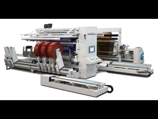 TB6.CM "FULL AUTOMATIC" CENTRE DRIVEN HEAVY DUTY SLITTER REWINDER WITH INDIVIDUAL REWIND STATIONS