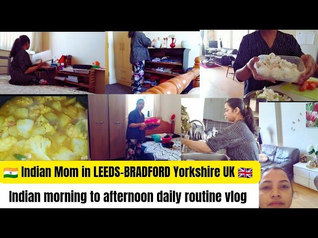 Indian mom morning to afternoon cleaning Routine | Indian mom in Leeds-Bradford Yorkshire UK #viral