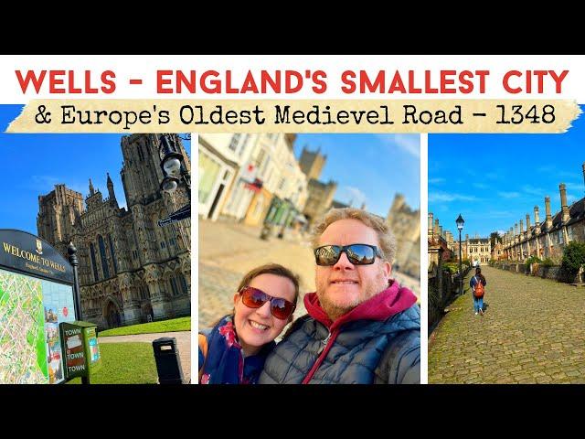 ENGLAND'S SMALLEST CITY - Wells, Somerset | Europe's Oldest Medieval Road | Hot Fuzz Film Locations