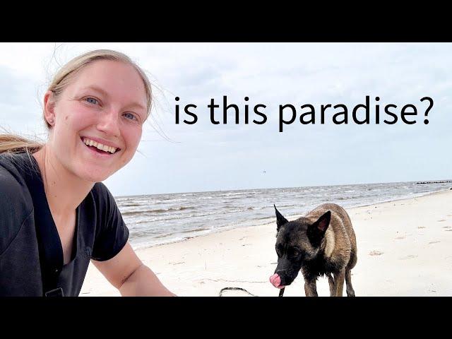 IS THIS (ROAD LIFE) PARADISE?! | Unlimited Power + Running Water + Private Bathroom + THE BEACH