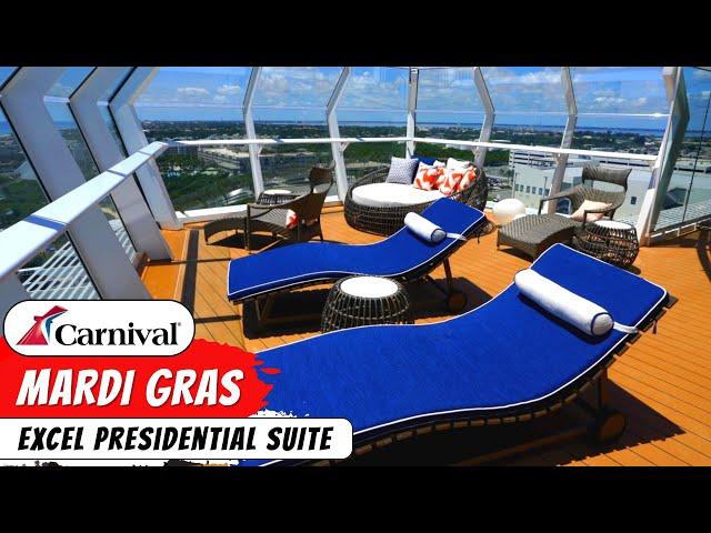 Carnival Mardi Gras | Excel Presidential Suite Full Walkthrough Tour & Review 4K