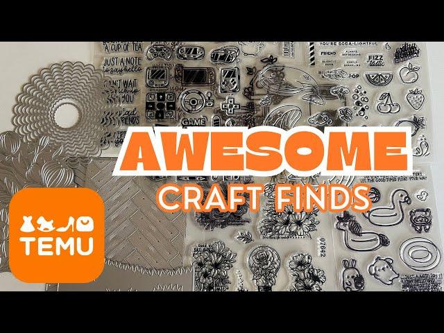 Temu Craft Haul! Must-Have Stamps and Dies for Cardmaking