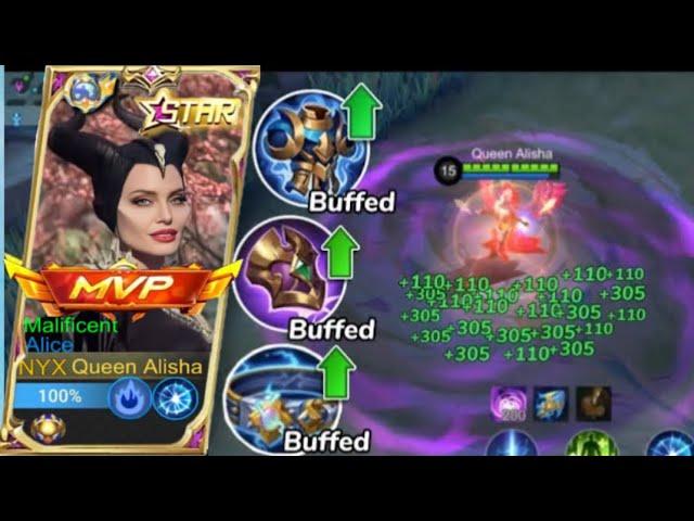 WHY PURE ALICE TANK BUILD GIVE WORST DAMAGE? 100% BROKEN!! BUFFED ITEMS | ALICE GAMEPLAY 2023 |MLBB