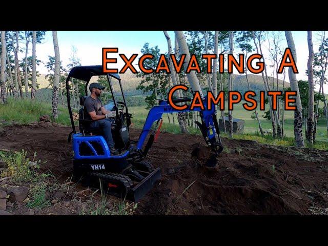 Excavating A Campsite On Our Property and Huge New Shipping Container!