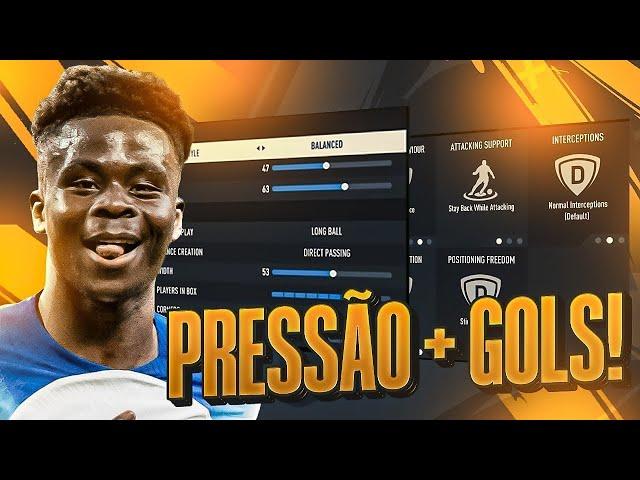 FC 24 - MELHOR TÁTICA PRESSÃO 4-3-1-2 ATUALIZADA ULTIMATE TEAM!