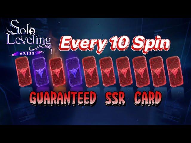 How to Get SSR Card Every Spin//Solo Leveling game Spin Trick