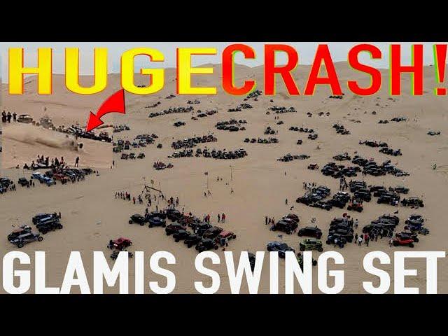 HUGE CRASH at Glamis Swing Set Presidents Day Weekend 2021 | DIRT BIKE DIARIES EP.57