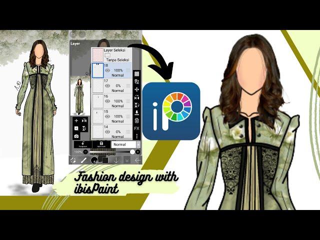 ibisPaint X Fashion Design Tutorial #shorts #fashion #illustration #ibispaint #art #style #dress