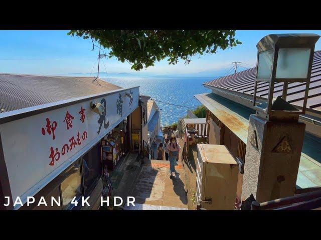 4K HDR - Japan Seaside Walk - Enoshima - My Favorite Daytrip from Tokyo! 2021 ver. Slow TV - 江ノ島散歩