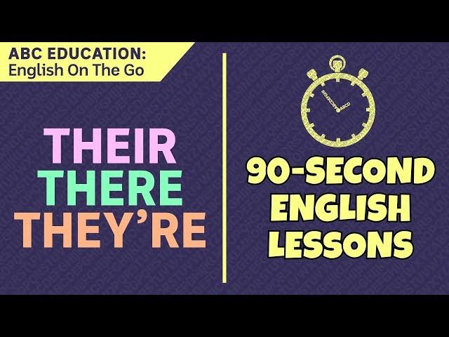 English on the Go #1: They're, their and there