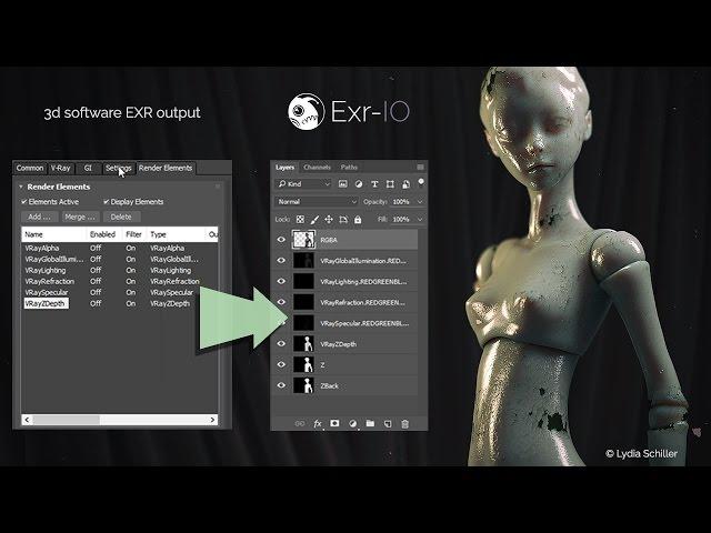 Exr-IO - Exr in Photoshop in 60 seconds: Featurette