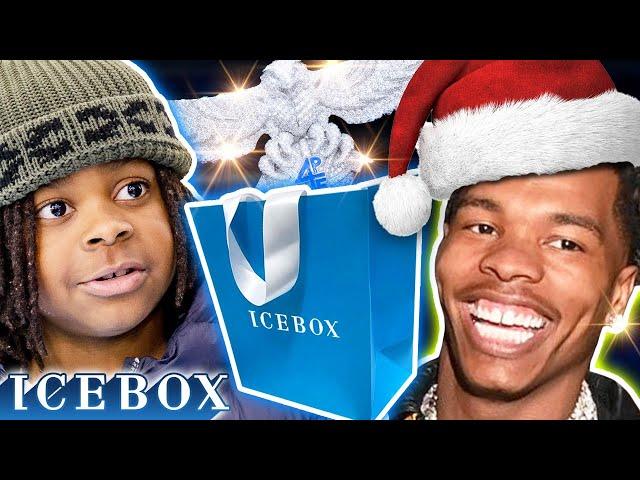 Lil Baby Gifts His Son Jason an Entire Showcase Full of Jewelry at Icebox!