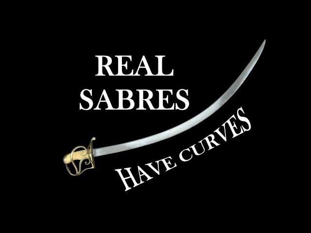 Real Sabres have curves! But how much?