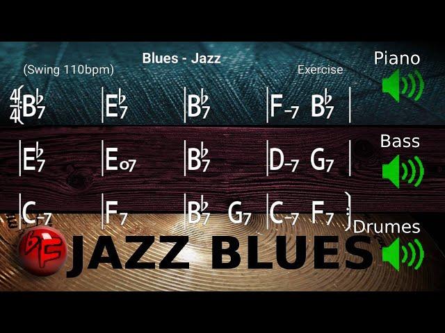 Jazz Blues in Bb - Jazz Backing Track / Play-along (110bpm)