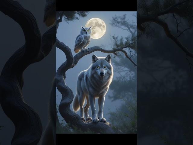  Mysterious Owl-Wolf Hybrid: The Ultimate Night Hunter! | Stunning Design & Logo 