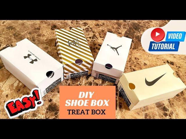 How To Make A DIY Shoe Treat Box |  Cricut | Sneaker Box | Party Favor | STEP BY STEP | EASY | 2022