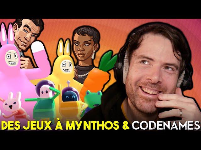 DES JEUX À MYNTHOS & CODENAMES ft. Antoine Daniel, Mynthos et AngleDroit ! (Best-of Twitch)