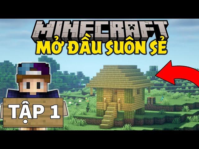 THỬ THÁCH SINH TỒN MINECRAFT 1.20 | TẬP 1 | NHÀ GỖ TRE ĐẦU TIÊN MÌNH XÂY !!