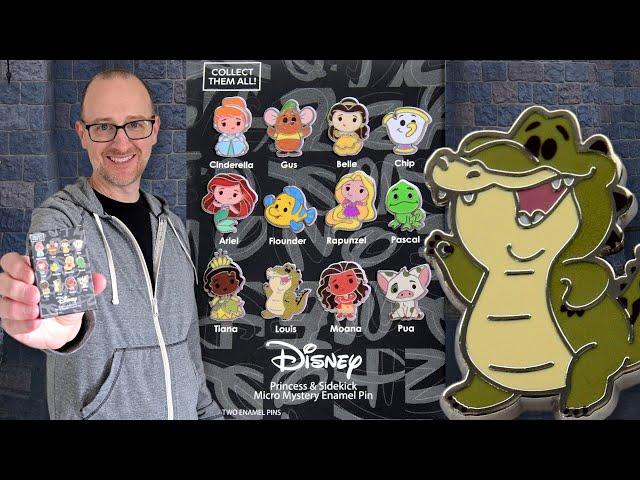 Disney Princess and Sidekicks Micro Mystery Pins | Disney Pin Unboxing