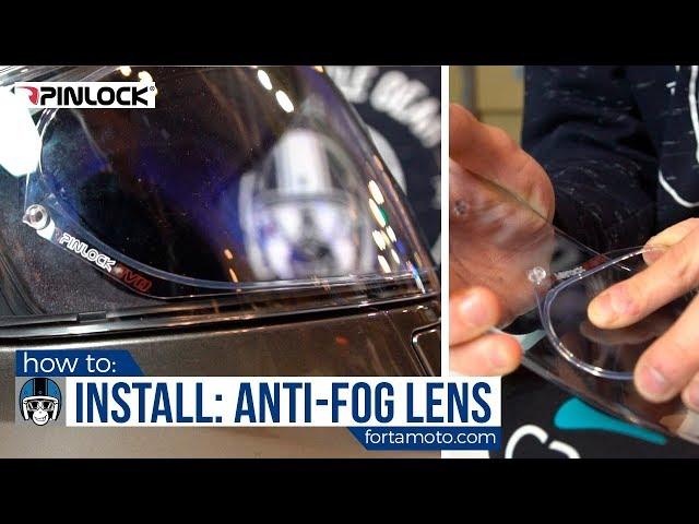 How to install a Pinlock anti-fog lens | FortaMoto.com