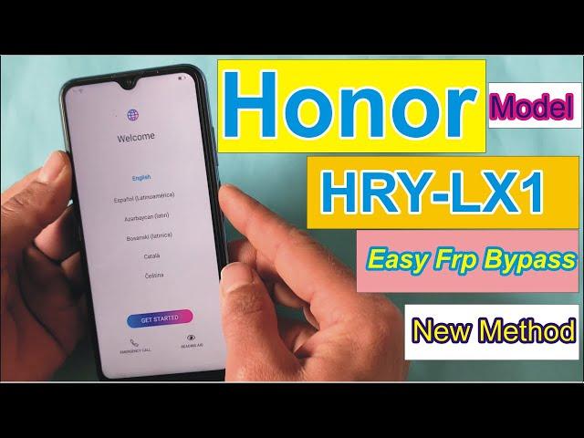 Honor HRY-LX1 Frp bypass  Honor 10 Lite Google Account Remove Done 100%