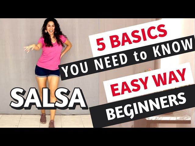 5 SALSA basics YOU NEED to start dancing! TOTAL BEGINNERS - No partner needed