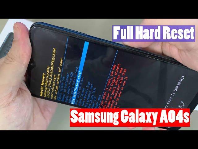 Samsung Galaxy A04s Full Hard Reset | Remove Screen Lock Galaxy A04s