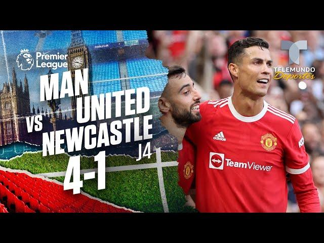 Highlights & Goals | Man. United vs. Newcastle 4-1 | Premier League | Telemundo Deportes