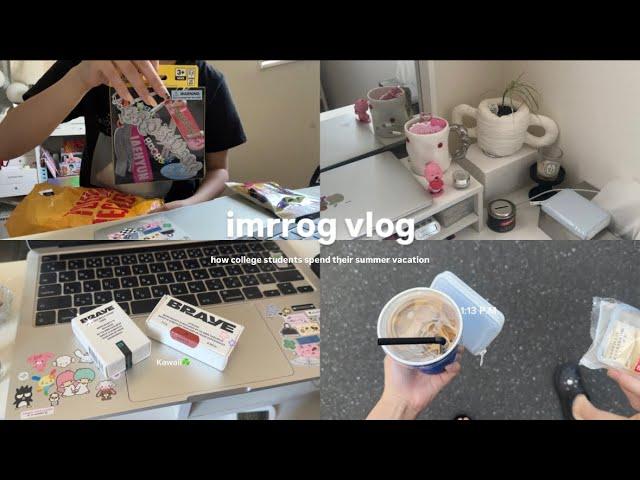 VLOG:大学生の夏休み最後の週の過ごし方（模様替え、Qoo10メガ割購入品、）友達と遊ぶ日、ボイネクアルバム開封