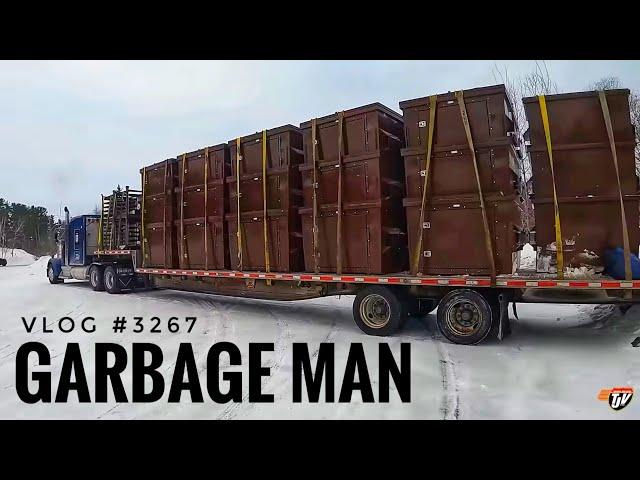 GARBAGE MAN | My Trucking Life | Vlog #3267