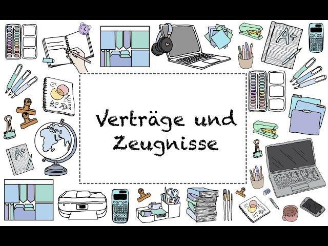 Lernvideo zum Anstellungsvertrag Arbeitszeugnissen