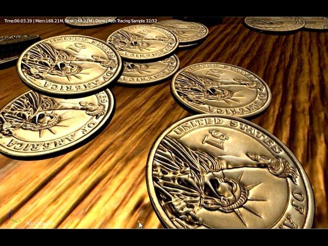 How to to create easy coin in Blender 3d