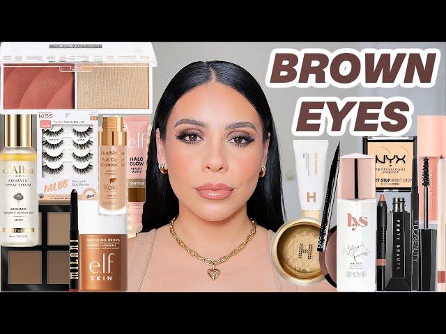 Makeup For Brown Eyes  *easy, glowy + long lasting makeup*