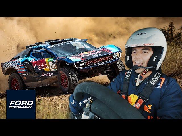 Checo Perez Drives the Ford Performance Raptor T1+