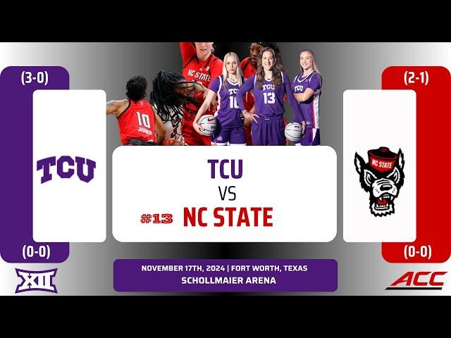 TCU vs No. 13 NC State | NCAA Women's Basketball | 11.17.24