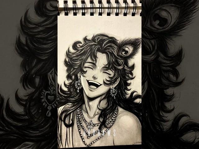 Lord KRISHNA in Anime style  | How is it guys #art #lordkrishna #kanha  #animestyle #radhakrishna