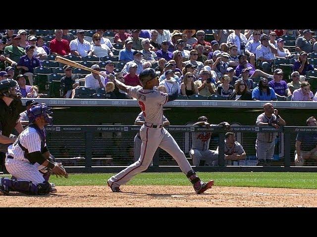 ATL@COL: B.J. Upton smashes a two-run home run